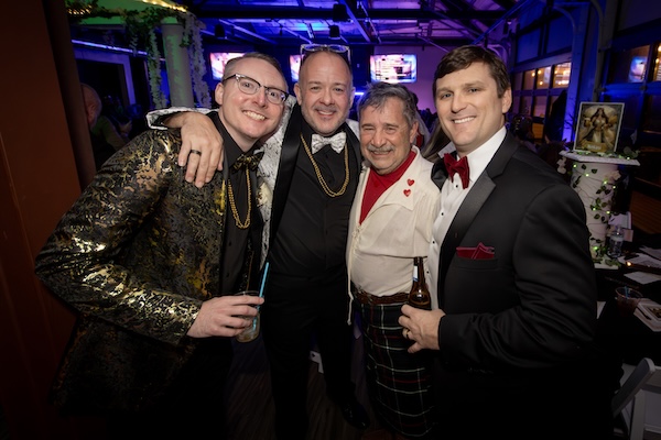 Krewe members at the Shamrock-n-Roll Mardi Gras Ball